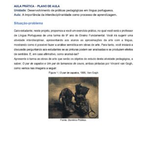 AULA PRÁTICA – PLANO DE AULA - Práticas Pedagógicas em Língua Portuguesa – Anos Finais do Ensino Fundamental