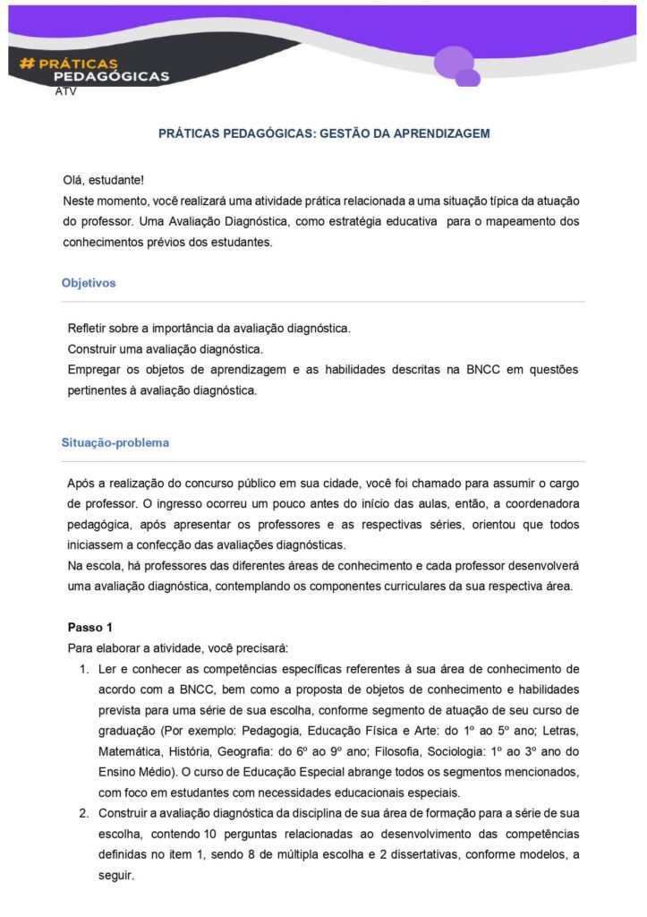 Prática práticas pedagógicas Gestão da Aprendizagem