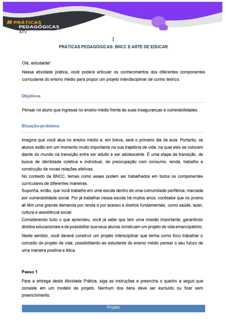 Práticas pedagógicas: Bncc e arte de educar