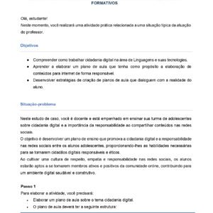 Práticas Pedagógicas Linguagens e suas Tecnologias - Itinerários Formativos