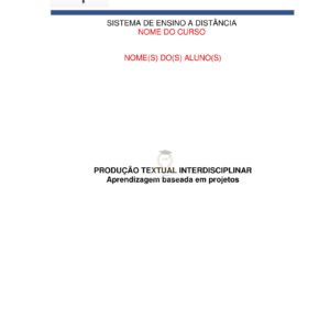 Portfólio Aprendizagem baseada em projetos