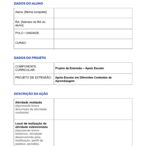 Projeto de extensão - Apoio Escolar em Diferentes Contextos de Aprendizagem