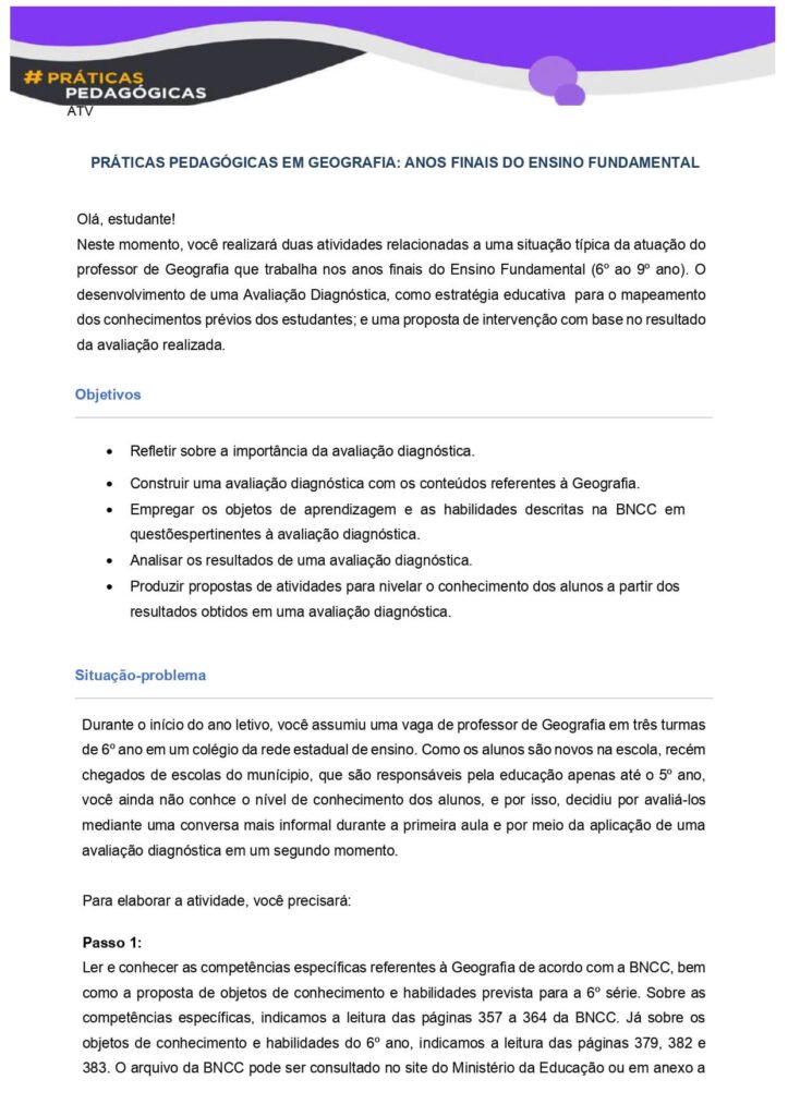 Práticas pedagógicas em Geografia: anos finais do ensino fundamental