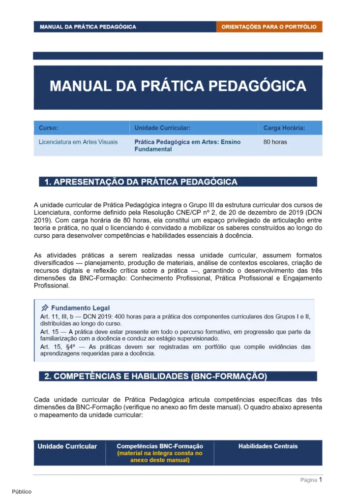 Prática Pedagógica em Artes: Ensino Fundamental